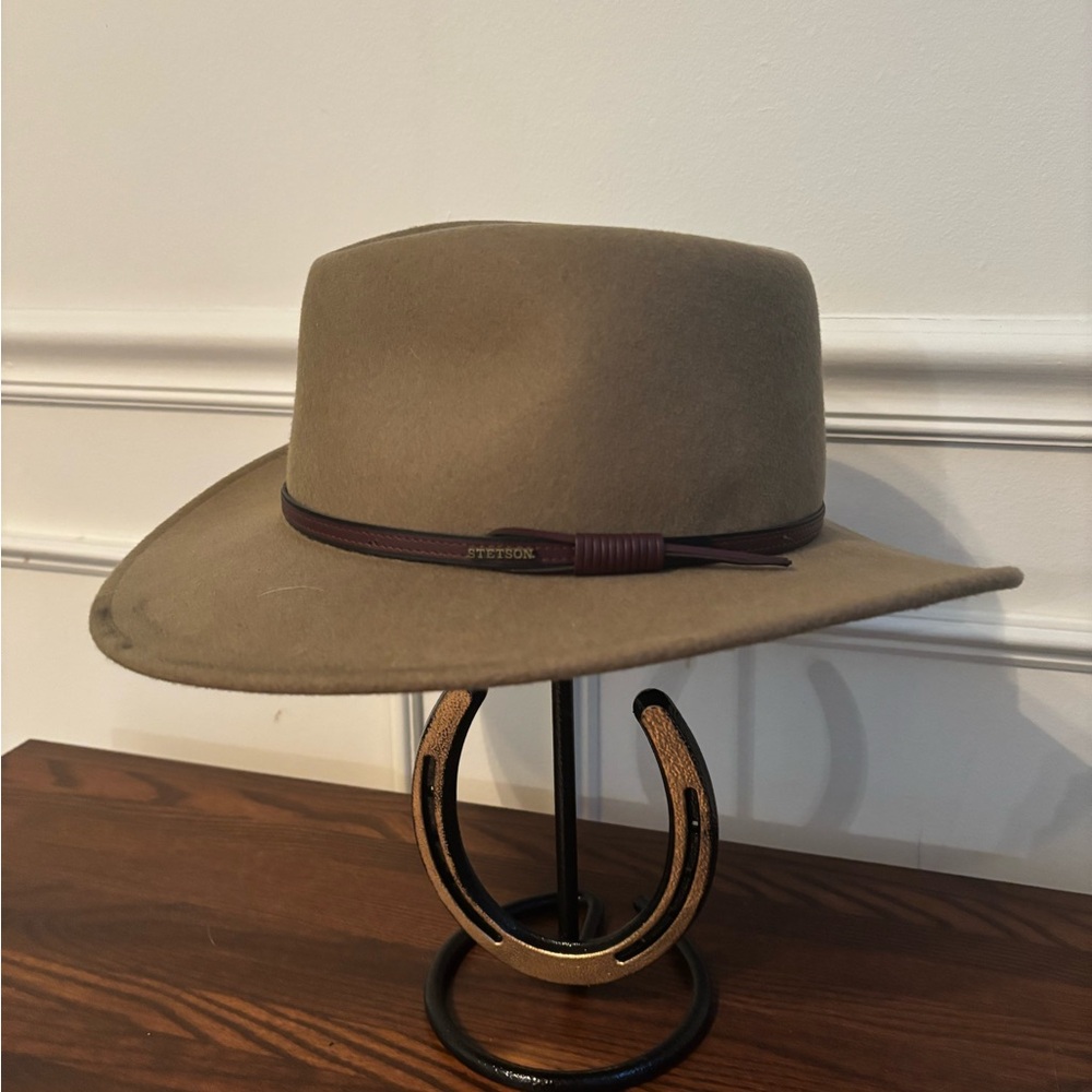 Stetson Brown Wide Brim Hat with Band